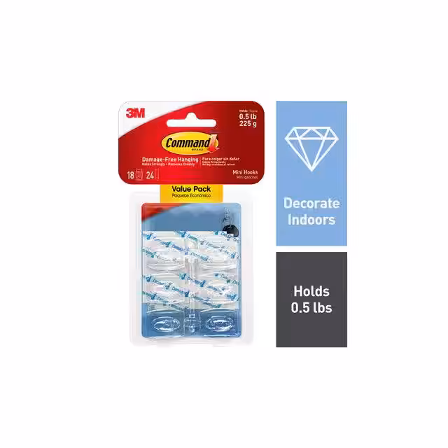 17006CLR-18ES 3M  Ganci per grucce e clip